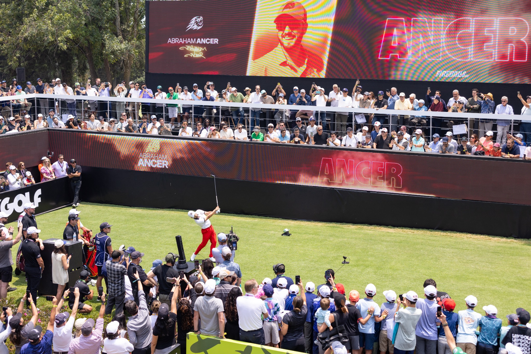 Crowd at a LIV Golf tournament
